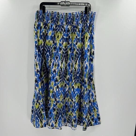 Nic + Zoe Diamond Dash Midi Skirt - Blue Multi - XXL - New with tags - Picture 7 of 7